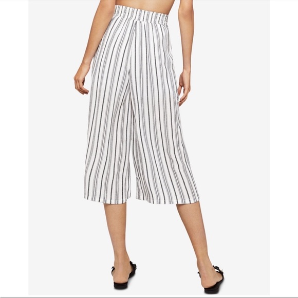 BCBGeneration Striped Tie-Front Gaucho Pant - Picture 2 of 2